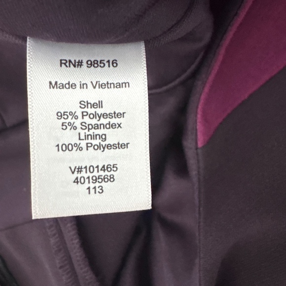 Coldwater Creek Purple Colorblock Dress Size 14 - Picture 4 of 5